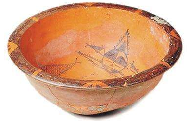 人面魚紋盆仿品